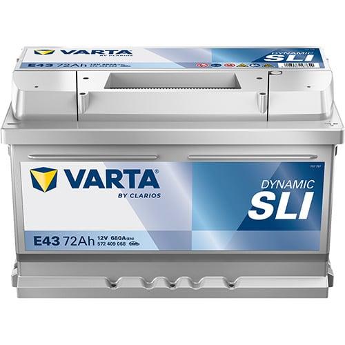 Varta BD E43 Battery, 72 Ah, 680 A, 12 V