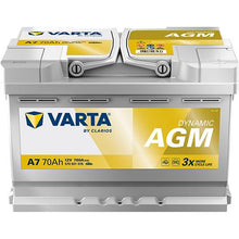 Akumuliatorius Varta Silver Dynamic A7, 12 V, 70 Ah, 760 A