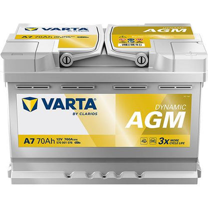 Akumuliatorius Varta Silver Dynamic A7, 12 V, 70 Ah, 760 A