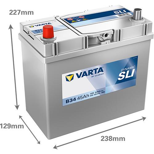 Varta BD B34 battery, 45 Ah, 330 A, 12 V