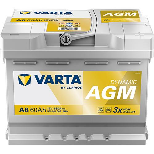Akumulator Varta SS, 60 Ah, 680 A, 12 V