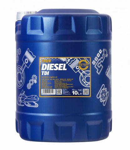 Car engine oil Mannol Diesel TDI, 5W-30, 10 l