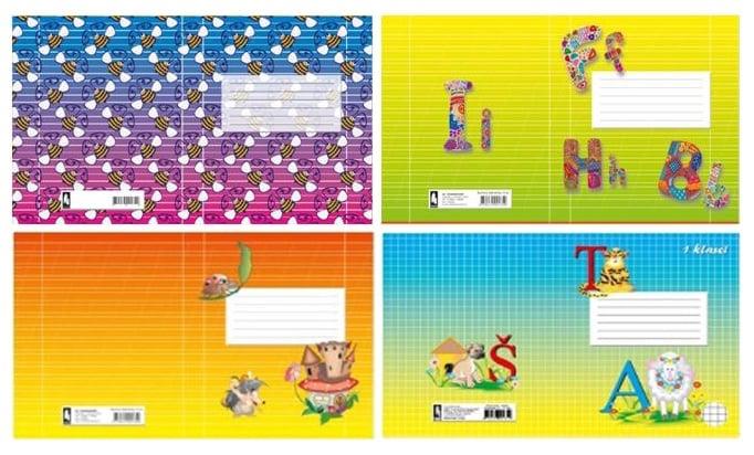 Squared notebook, A5, for 1st grade, 12 sheets