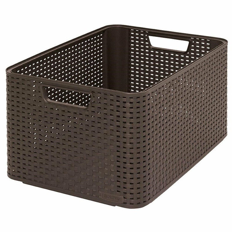 Pudełko do przechowywania CURVER, 30 l, brązowe, 43,6×32,6×23 cm