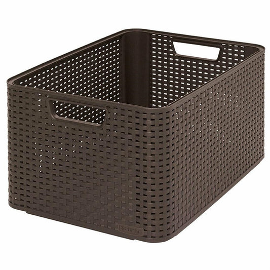Storage box CURVER, 30 l, brown, 43.6×32.6×23 cm