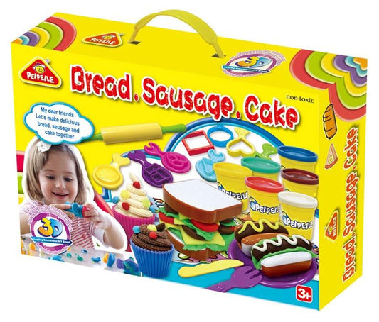 Modeling Clay Set Peipeile Bread Sausage Cake Dough 3245A