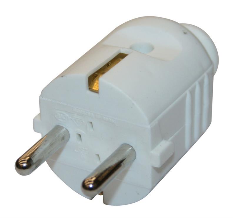 Wtyczka N&L, 3P, 16A, 250V, biała
