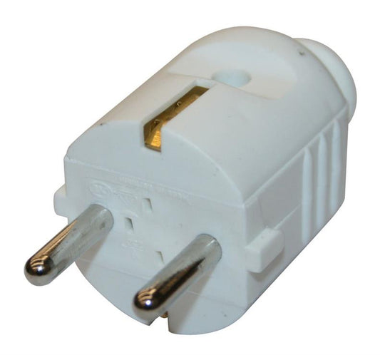 Plug N&L, 3P, 16A, 250V, white
