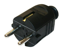 Plug N&L, 3P, 16A, 250V, black
