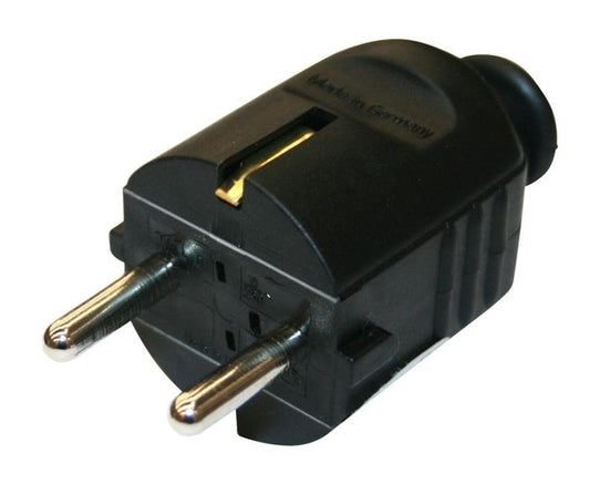 Plug N&L, 3P, 16A, 250V, black