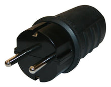 Plug N&L, 3P, 16A, 250V, IP44, black