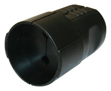 Extension socket N&L, 2P, 16A, 250V, black