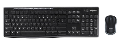 Klawiatura Logitech MK270 EN, czarna, bezprzewodowa