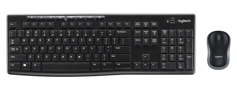 Klaviatūra Logitech MK270 EN, juoda, belaidė