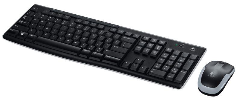 Klaviatūra Logitech MK270 EN, juoda, belaidė
