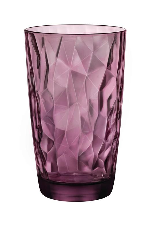 Stiklinė BORMIOLI ROCCO DIAMOND COOLER, 470 ml, violetinė
