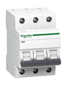 Circuit breaker Schneider K60N, 3P, C, 6kA, 20 A