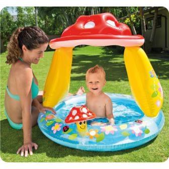 Inflatable Pool INTEX MUSHROOM 57114, Ø102×89 cm, 45 l