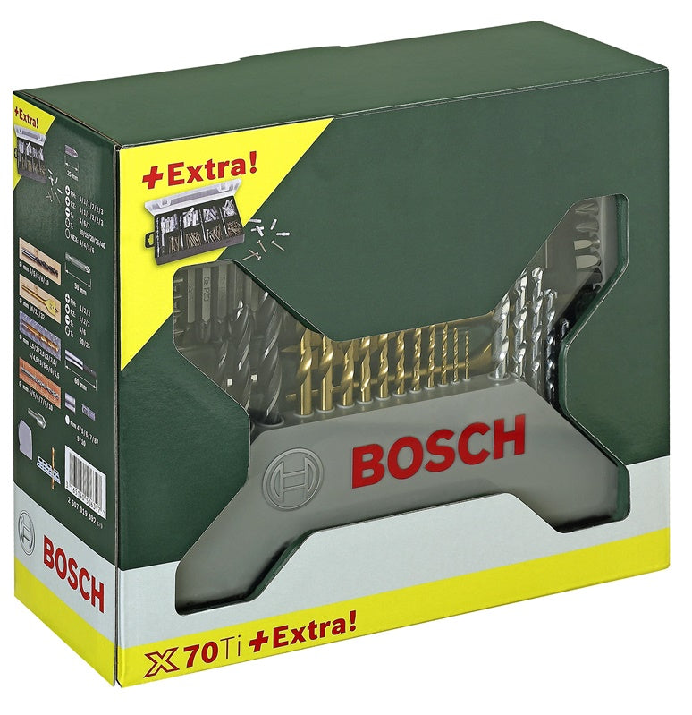 Mechaninių įrankių priedų rinkinys Bosch, 70 vnt.