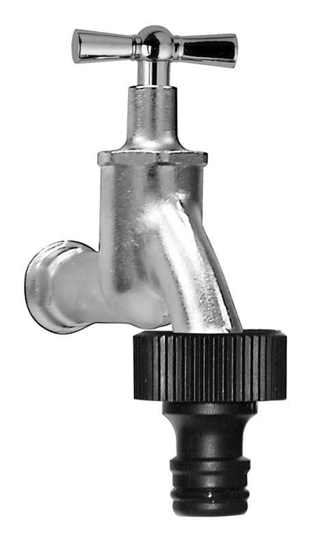 Garden tap, 1/2" male thread with hose nozzle