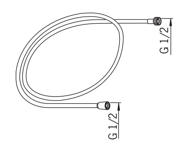 Shower hose Oras 241020-60, 200 cm, 1/2''