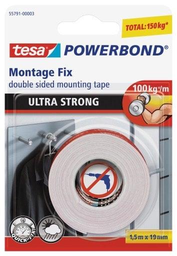 DOUBLE-SIDED ADHESIVE TAPE "ULTRA STRONG" (1.5 m X 19 mm)
