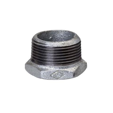 Coupling G241, 2" x 1 1/4", male and female thread, galvanized