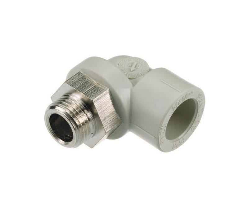 Elbow 25.2520A PPR, 25 mm x 1/2" male thread