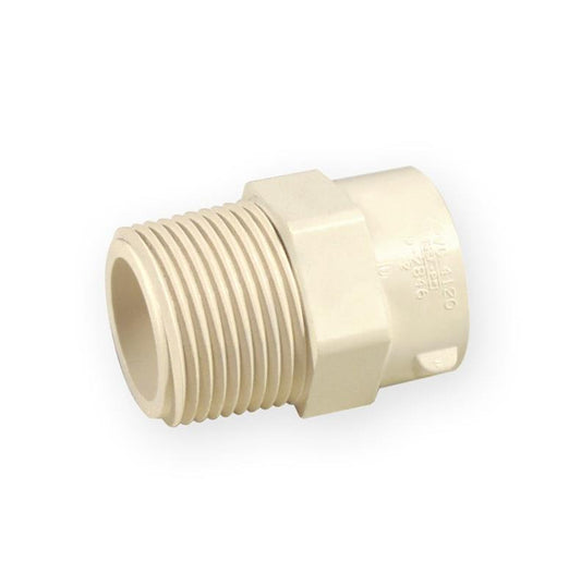 Mova 4704-007, PVC-C, 3/4" išor. srieg./klij. vidus