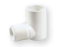Elbow 410-005, PVC-U, 1/2"x90°, male thread/glue socket
