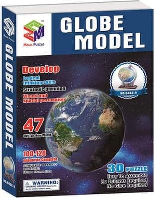 3D Puzzle Globe, 49 Pieces