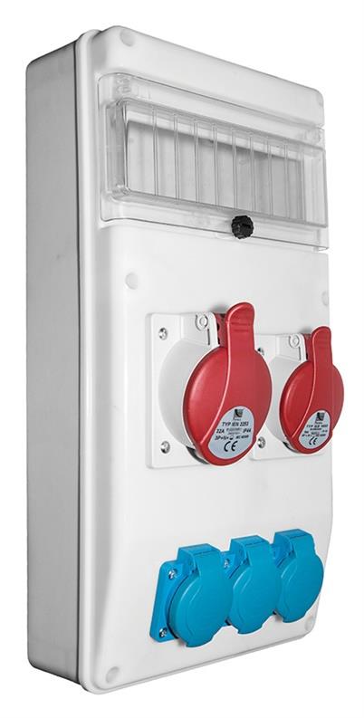 Rozdzielnica modułowa R-BOX B.SLIM-10S-7BR-S, 10 mod. 16/32A IP44