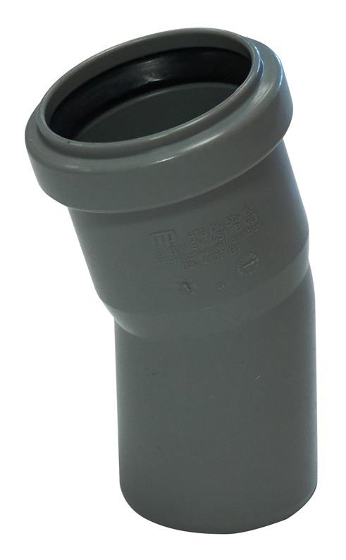 HTplus internal sewerage elbow, Ø 50 mm, 15°