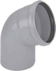 HTplus internal sewerage elbow, Ø 50 mm, 15°
