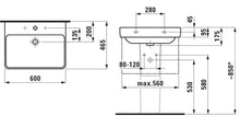 Раковина LAUFEN PRO S, 600×465 мм