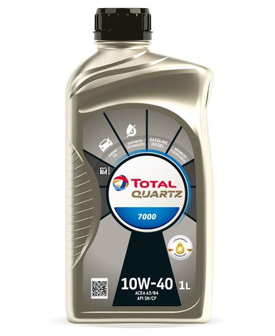 Automobilio variklio tepalas Total Quartz 7000, 10W-40, 1 l