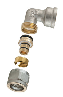 DOUBLE DEMOUNTABLE ELBOW 1470E 20X1/2" WITH INTERNAL THREAD