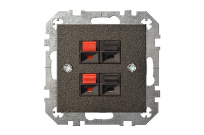Loudspeaker connector LIREGUS EPSILON, black