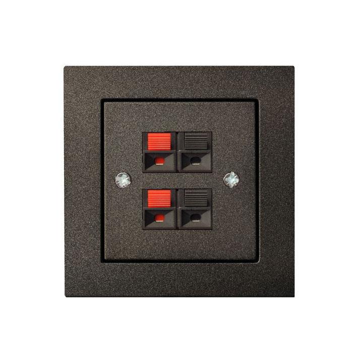 Loudspeaker connector LIREGUS EPSILON, black