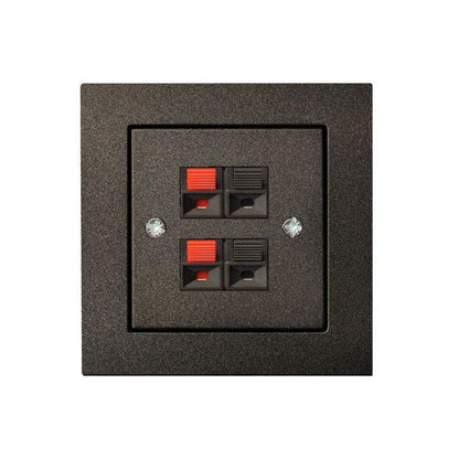 Loudspeaker connector LIREGUS EPSILON, black