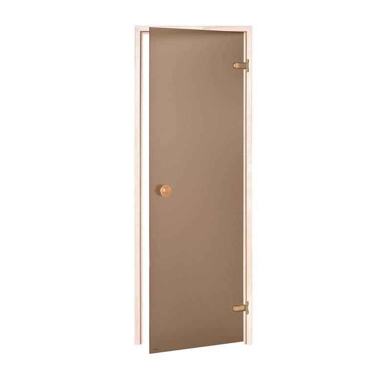 Saunos durys ANDRES SCAN 70x190cm dreb, bronz, mat stiklas