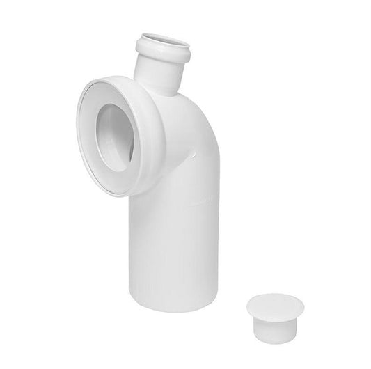 Toilet Pan Connector Tycner 767 110/45/50, Ø 110 mm, white
