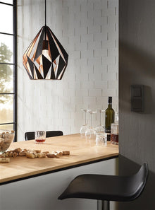Eglo Carlton pendant light, 60W, E27, 49254