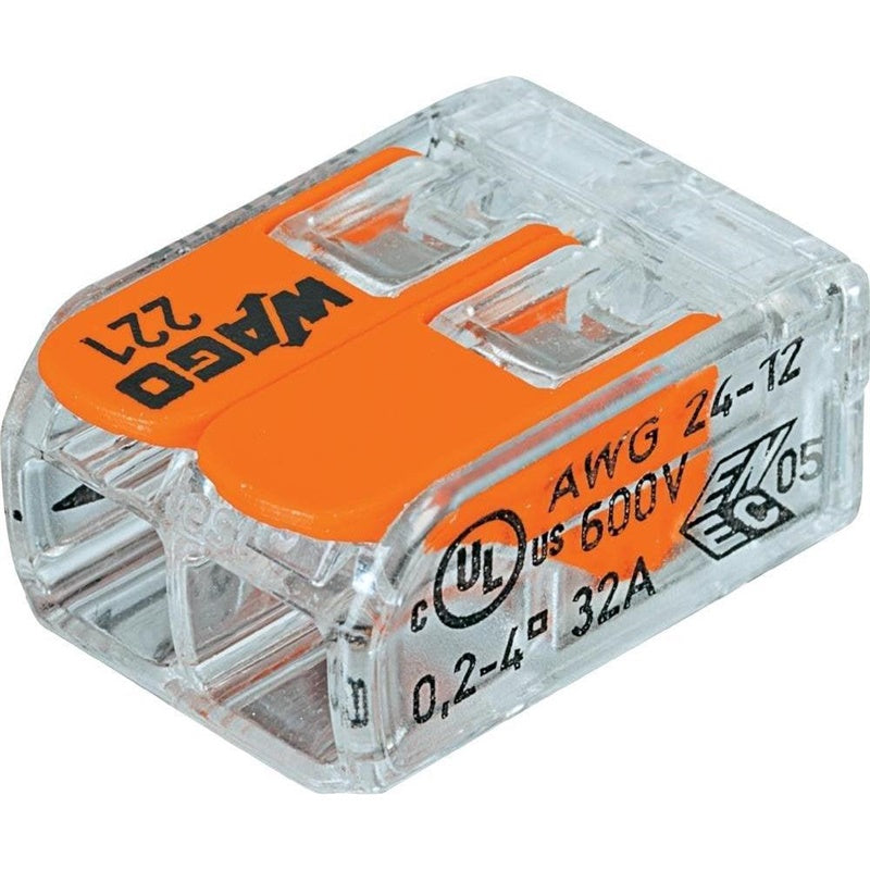 Złączka instalacyjna Wago 221-412/5 2 x 0,2-4 mm², 450 V, 5 szt.