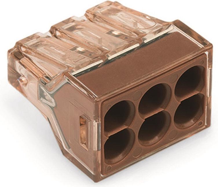Wago 773-606/5 wire connector, 6 x 1.5-4 mm², 400 V, 5 pcs.
