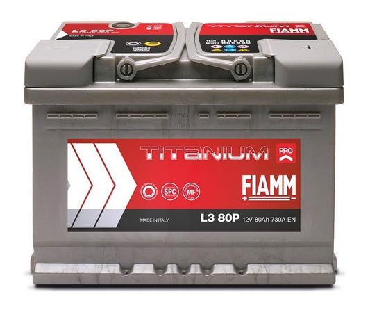 Akumulator Fiamm L3 80P, 80 Ah, 730 A, 12 V