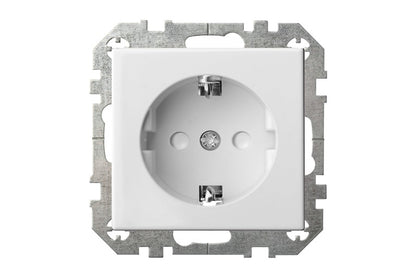 Socket outlet LIREGUS EPSILON, earthed, white