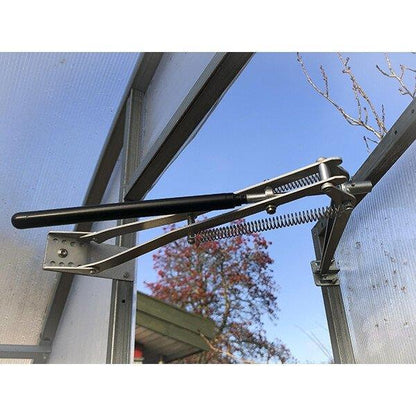 Automatic greenhouse roof vent opener