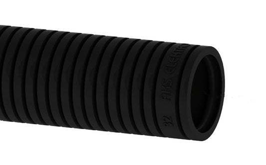 Corrugated installation pipe RKGS 16, PVC, black
