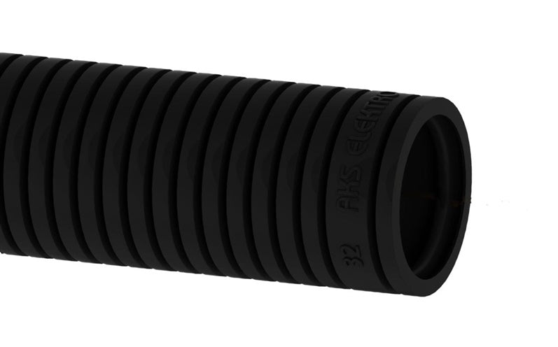 Corrugated installation pipe RKGS 20, PVC, black